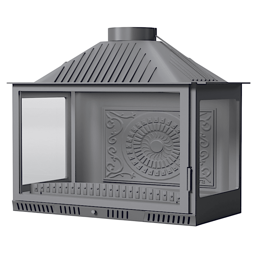 SERRA 70'LİK U TİPİ 3 AÇIK ŞÖMİNE HAZNESİ