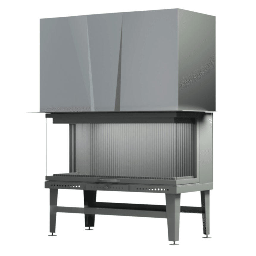 80'lik U Tipi Üç Tarafı Tam Açık Asansörlü Şömine Haznesi