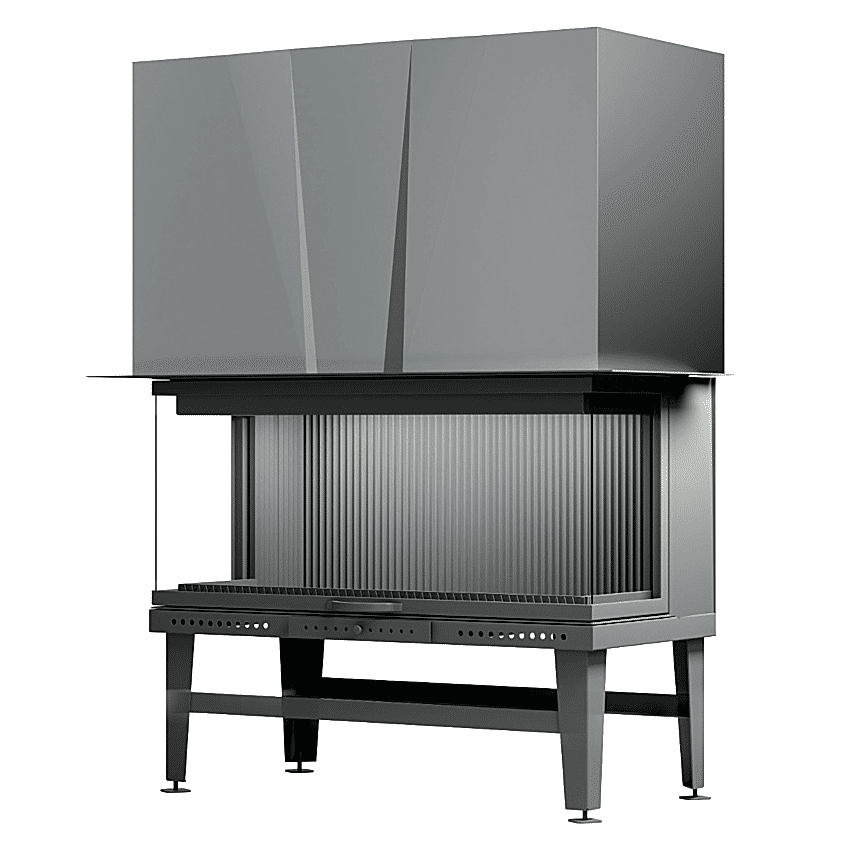 190'lik U Tipi Üç Tarafı Tam Açık Asansörlü Şömine Haznesi