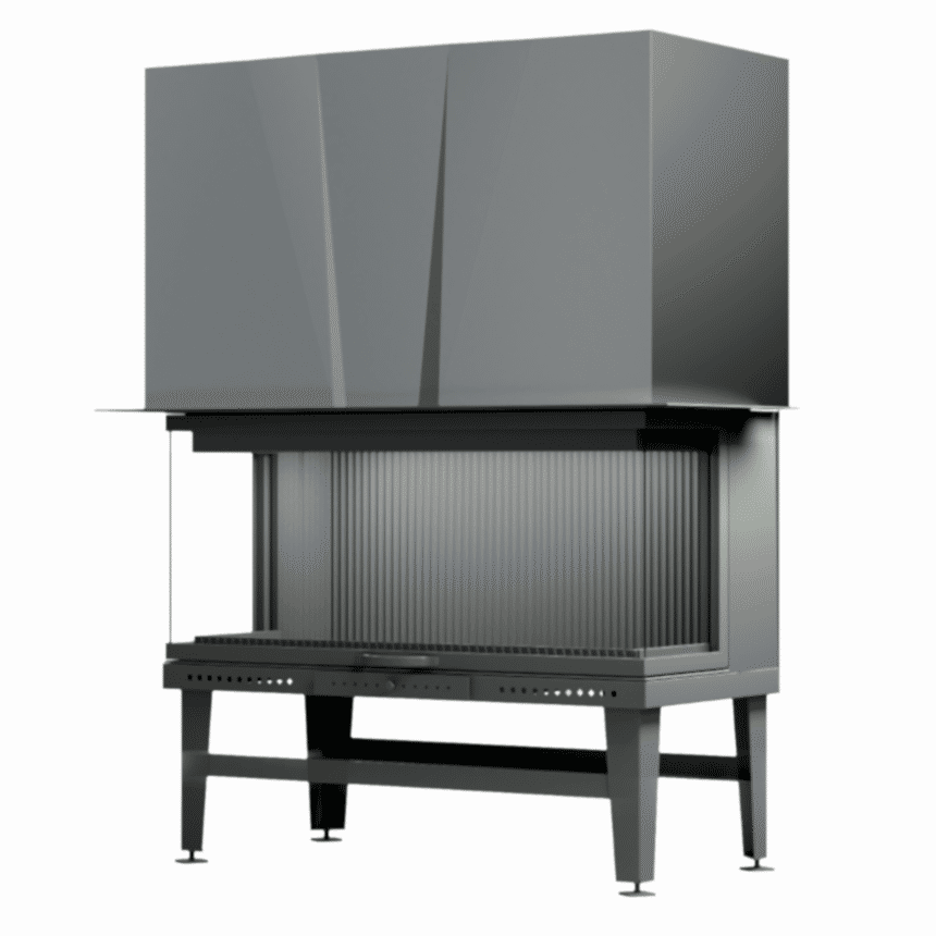 200'lik U Tipi Üç Tarafı Tam Açık Asansörlü Şömine Haznesi