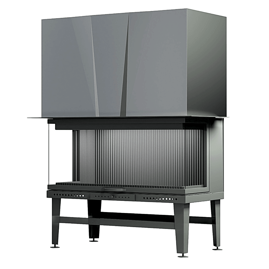 130'lik U Tipi Üç Tarafı Tam Açık Asansörlü Şömine Haznesi